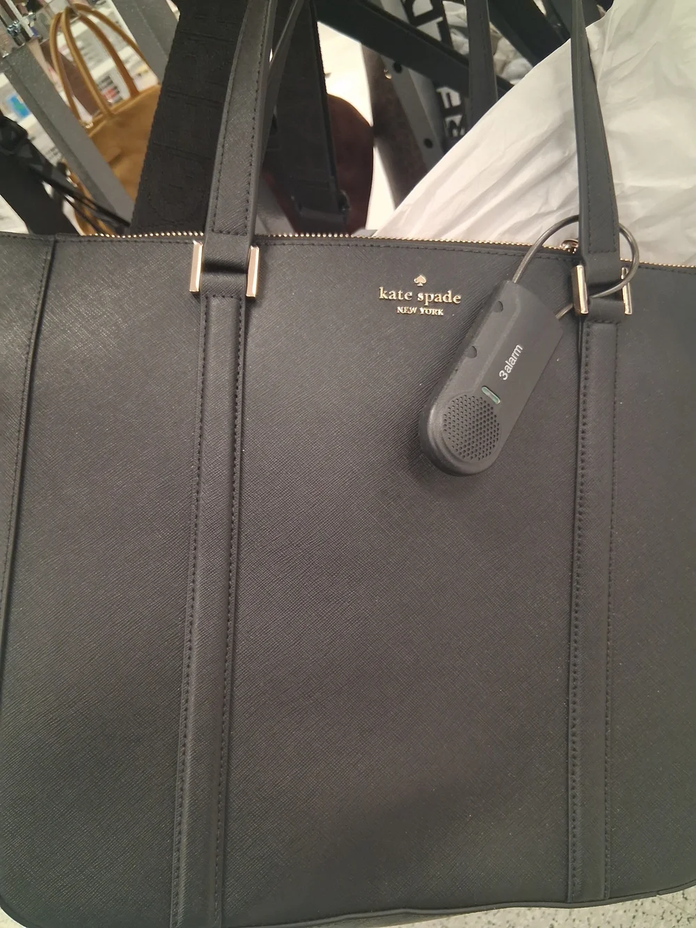 kate spade Black Saffiano Leather Laptop Tote
